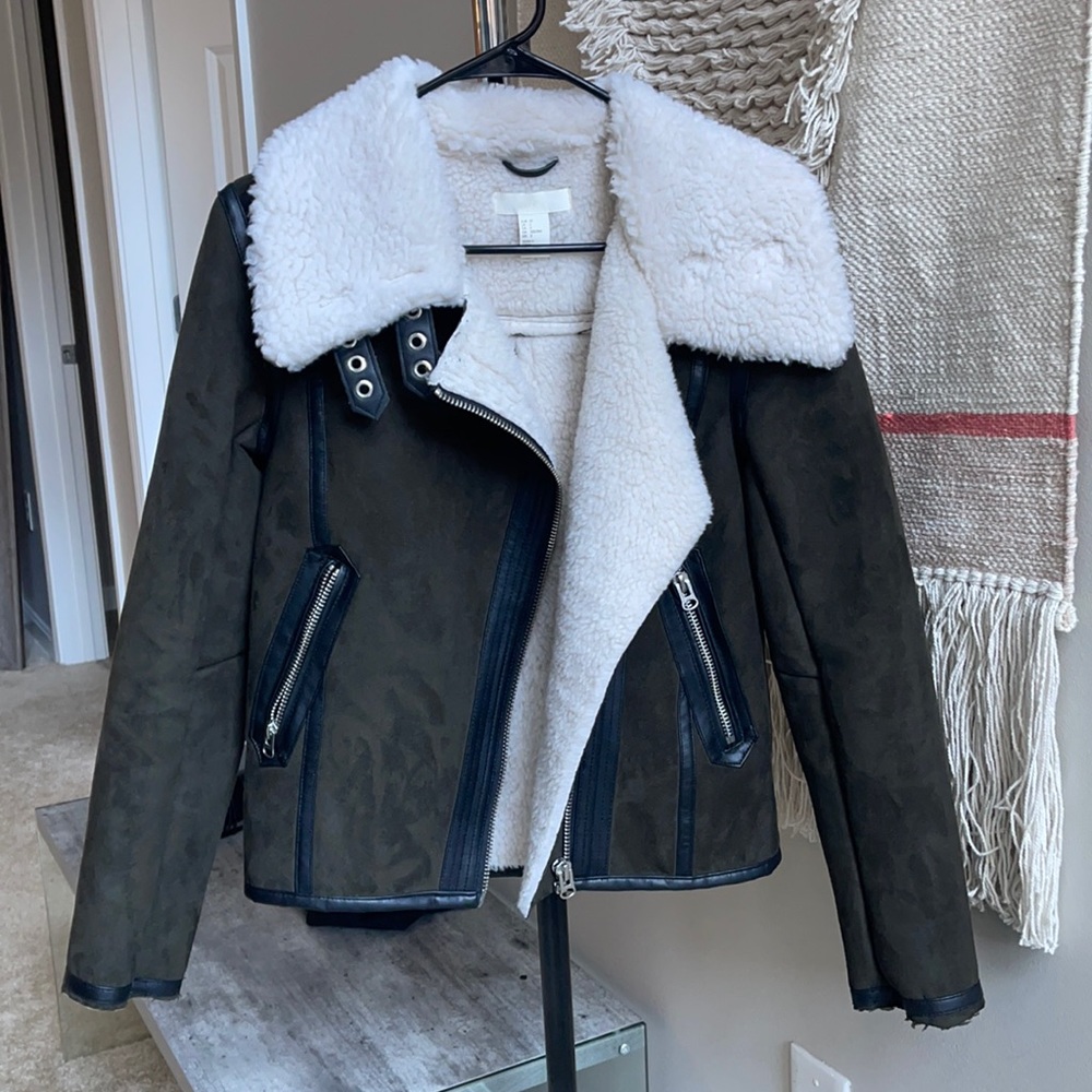 Green Suede Cropped Coat!